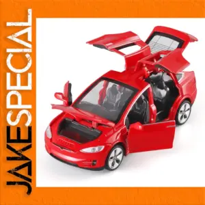 Red 1:32 Scale Electric Vehicle Model