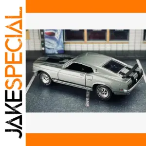 White Diecast 1969 Ford Mustang BOSS 429 Model