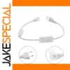 220V EU Power Switch Cord for LED Strips