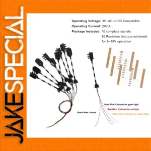 OO Scale Crossing Signal Set with LED Lights