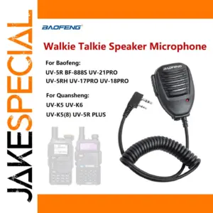Waterproof Baofeng Radio Microphone for UV-5R