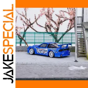 Bright Blue 1/64 Spirit 180SX Diecast Model