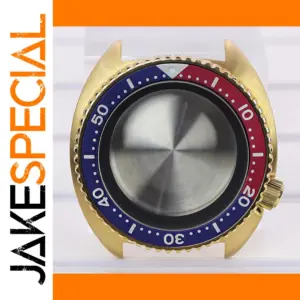 45mm Gold and Black Stainless Steel Watch Case