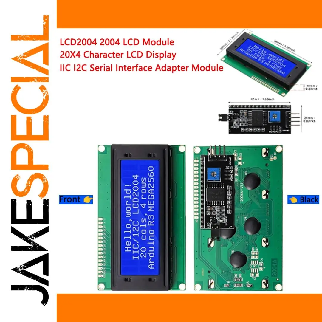 LCD2004 20x4 Character Display with I2C 1 LCD2004 20x4 Character Display with I2C