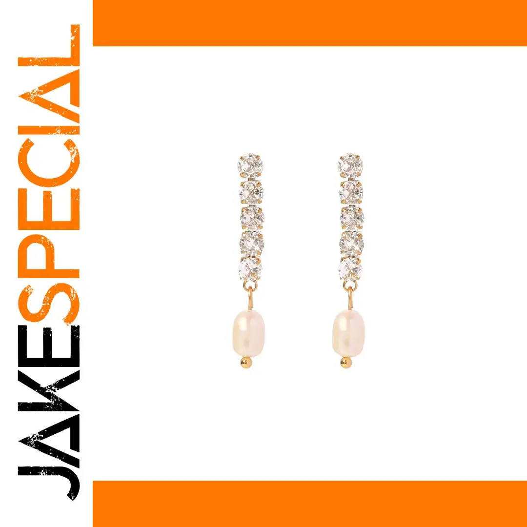 Stainless Steel Freshwater Pearl Earrings 1 Stainless Steel Freshwater Pearl Earrings