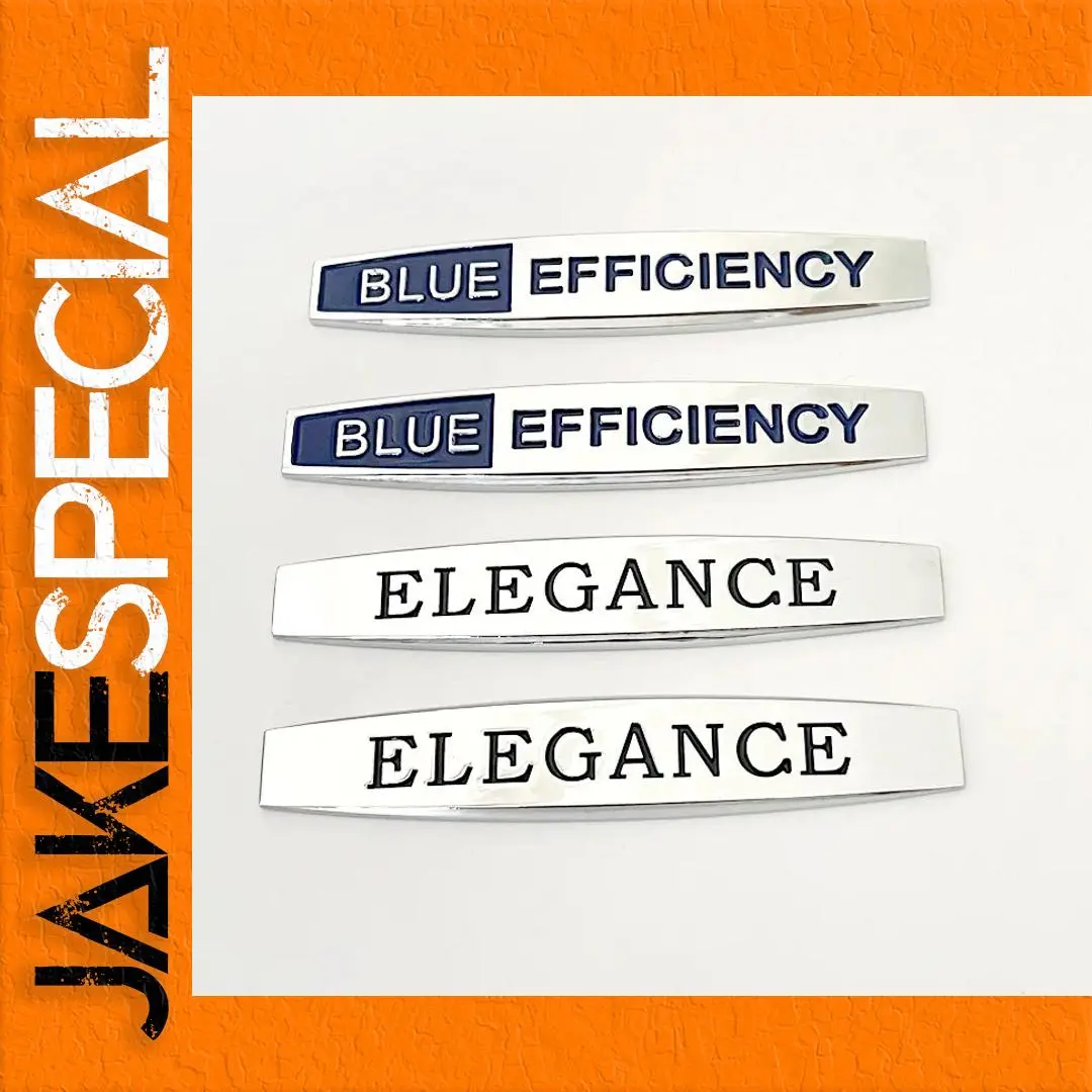 Mercedes-Benz Blue & Elegance Badge Set for W204 1 Mercedes-Benz Blue & Elegance Badge Set for W204