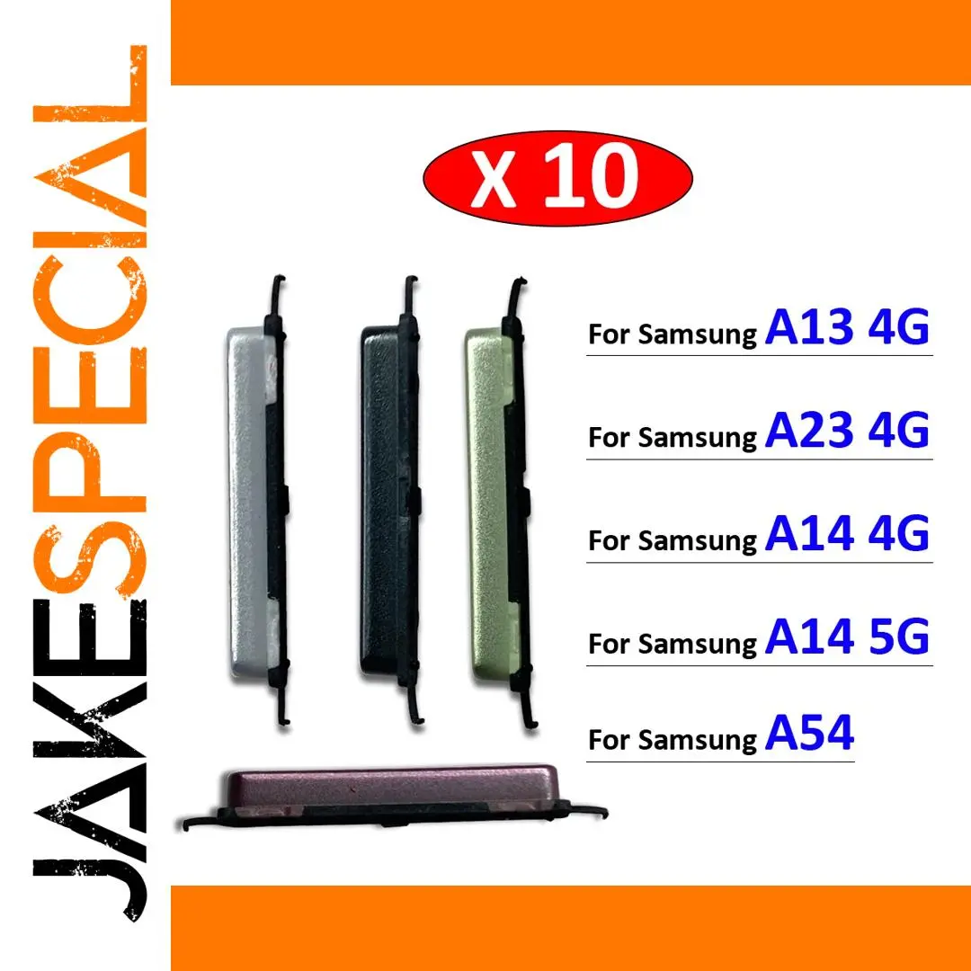 Samsung A13/A14/A23/A54 10-Pack Side Buttons 1 Samsung A13/A14/A23/A54 10-Pack Side Buttons