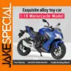Vibrant Blue Suzuki GSX-S1000F Diecast Model