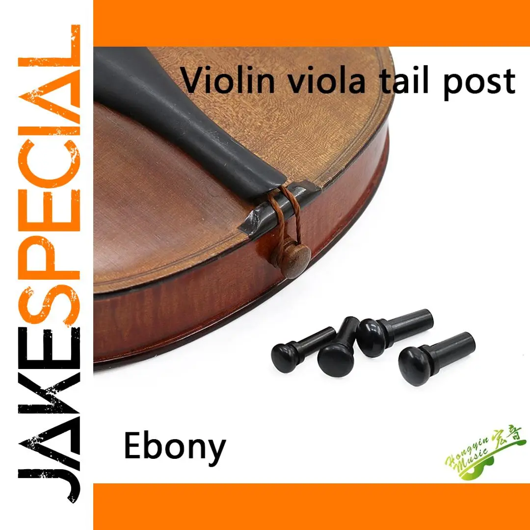 Premium Ebony Viola Tail Post 4/4 Size 1 Premium Ebony Viola Tail Post 4/4 Size