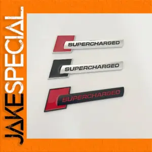 Supercharged Badge Emblem for Vehicles
