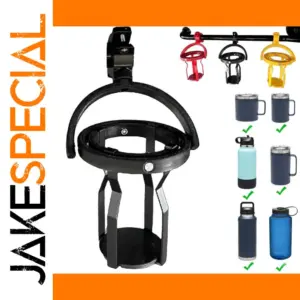 Gyroscopic Motorcycle Cup Holder with Clamp