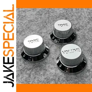 Silver Guitar Control Knob Set for Strat & Tele