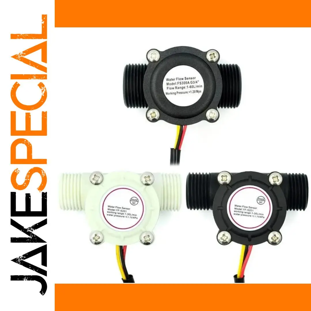 YF-S201 Water Flow Sensor, 1-30 L/min 1 YF-S201 Water Flow Sensor, 1-30 L/min
