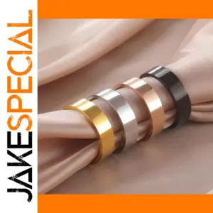 Elegant Stainless Steel Couples Rings in Multiple Colors