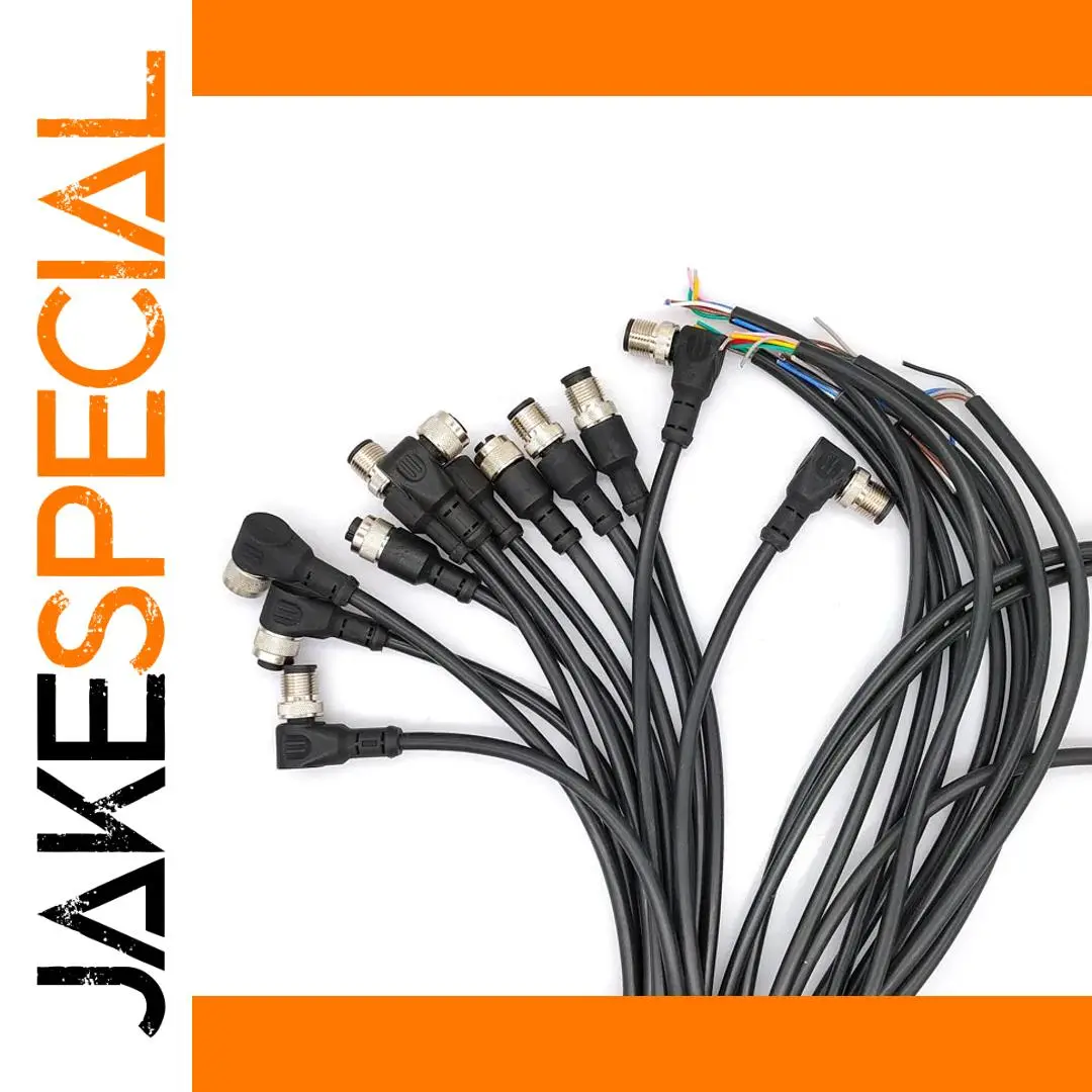 Waterproof M12 Sensor Connector Cable 2m 1 Waterproof M12 Sensor Connector Cable 2m