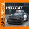 1:24 Scale Diecast Challenger SRT Hellcat & Police Car