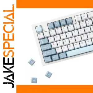 White and Blue Cherry Profile PBT Keycap Set