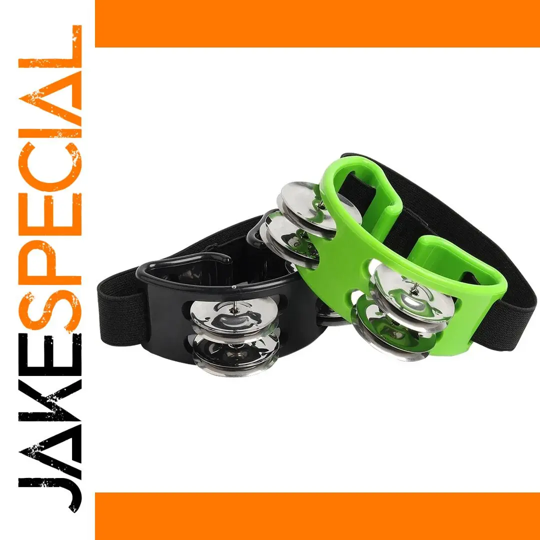 Alice ATB011 Hand and Foot Tambourine in Black or Green 1 Alice ATB011 Hand and Foot Tambourine in Black or Green