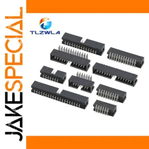 Versatile Male DIP Headers 6P-50P, 2.54mm Pitch