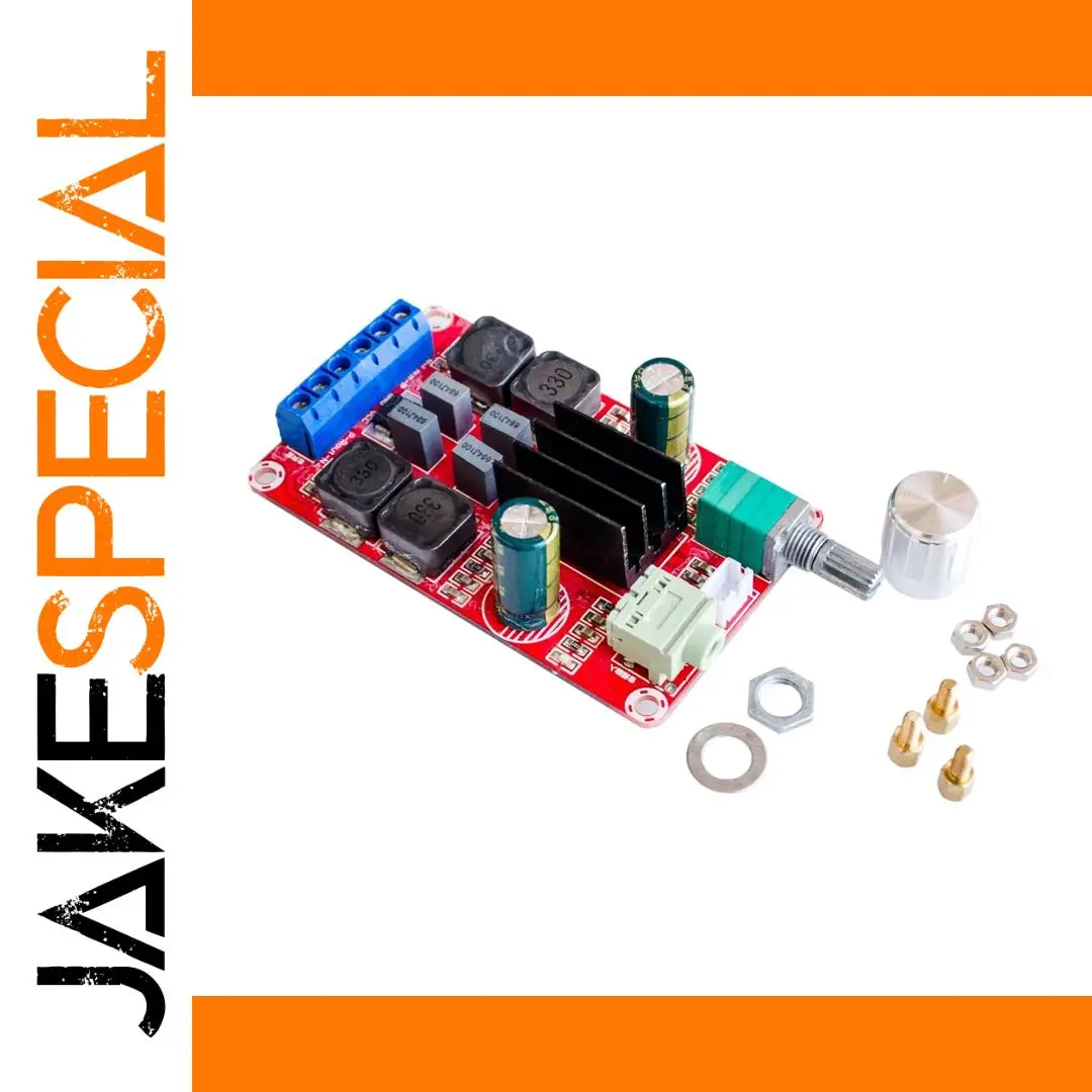 Red TPA3116 D2 Dual-Channel Amplifier Board 50W Each 1 Red TPA3116 D2 Dual-Channel Amplifier Board 50W Each