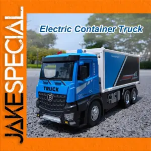 1:24 Alloy Container Truck and Flat Car Set