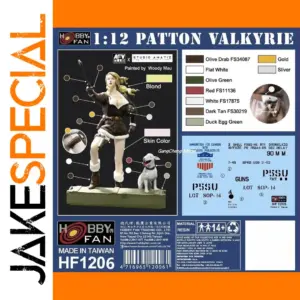 1:12 Scale Patton Valkyrie Tank Kit