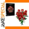 Red Rose Bouquet DIY Building Set with 458 Pieces