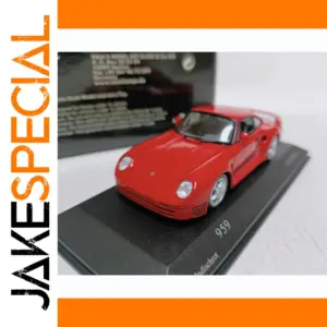 Vibrant Red 1/43 Diecast Sports Car Model