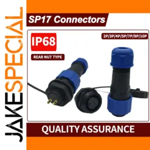 Waterproof IP68 Aviation Connector with Multiple Pins