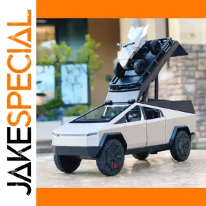 1/32 Silver Pickup Camper RV Model