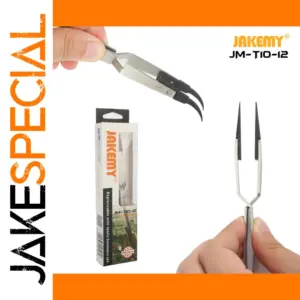Precision ESD Stainless Steel Tweezers JM-T10-12