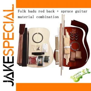 Handcrafted 41-Inch African Padauk Guitar Kit