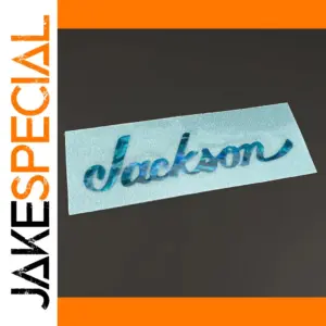 Blue Jackson Guitar Headstock Decal Sticker