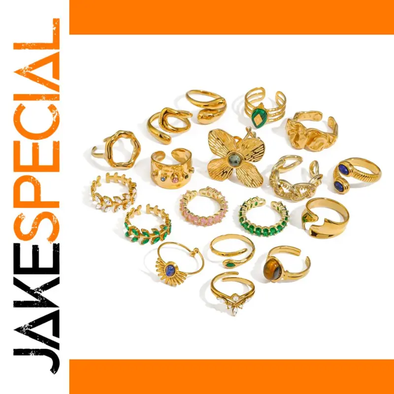 Elegance Redefined: The Stainless Steel Geometric Ring with Zirconia 1 75f955eeb4674cf583599e0a product image