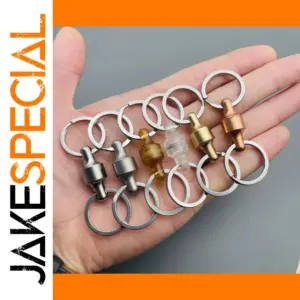 Premium Multi-Material Detachable Key Ring 32mm