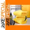 Vibrant Yellow Microfiber Car Towel Set (3 Sizes)