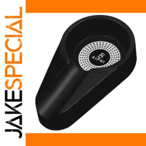 Black Melamine Cigar Ashtray 4.7" x 2.7" x 0.98"