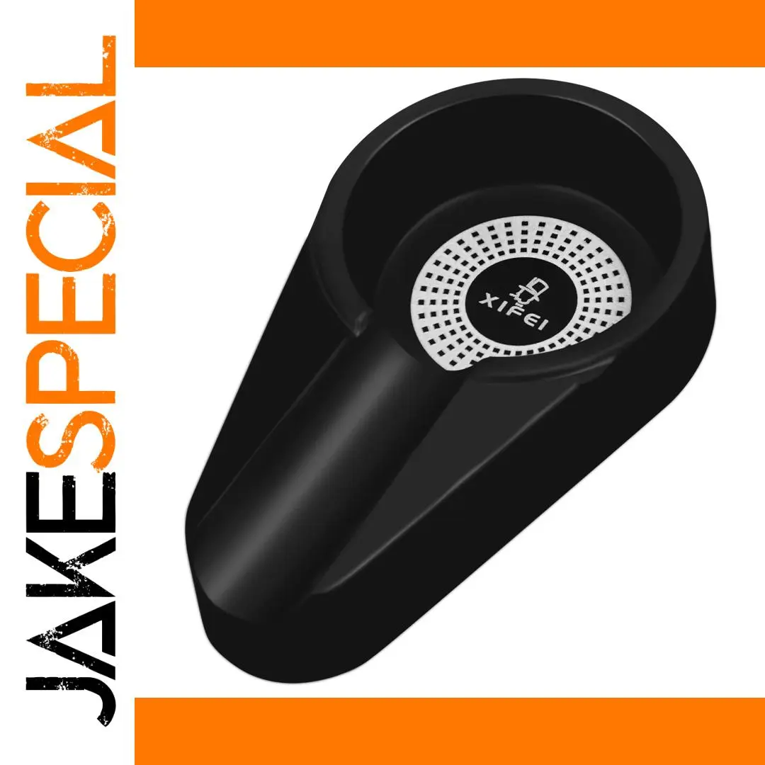 Black Melamine Cigar Ashtray 4.7" x 2.7" x 0.98" 1 Black Melamine Cigar Ashtray 4.7" x 2.7" x 0.98"