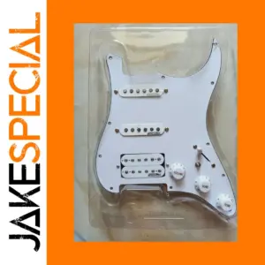 White Fender Strat Pickguard Set with Pickups