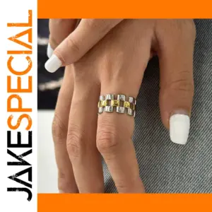 Stainless Steel Women's Geometric Ring