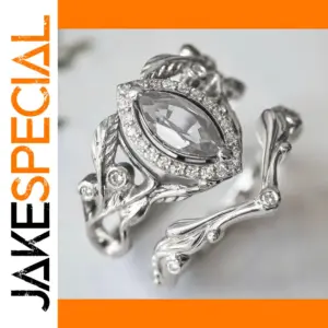 Elegant Women's Zircon Stone Ring Set