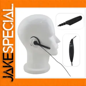 Lightweight Radio Earpiece with Boom Mic