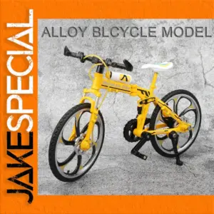 Off-Road Alloy Bicycle Model in Bright Yellow