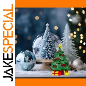 Festive Green Resin Christmas Tree Ornament