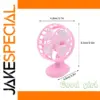 Miniature Pink Electric Fan for Dollhouses