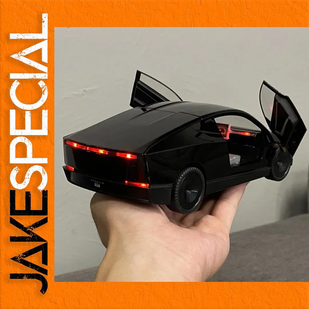 Futuristic Black Cybercab Diecast Model Car 1 Futuristic Black Cybercab Diecast Model Car