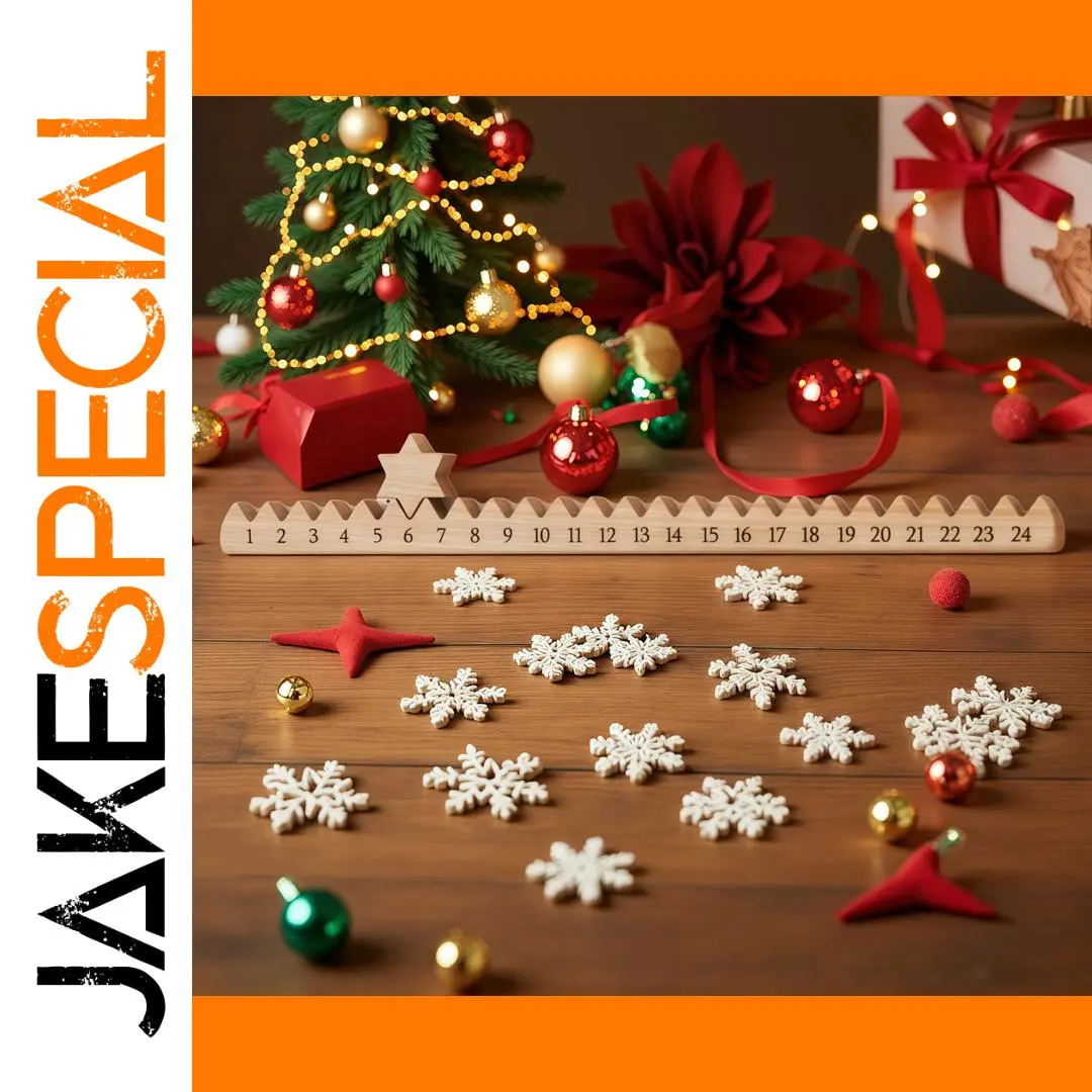 Rustic Wooden Christmas Countdown Calendar 1 Rustic Wooden Christmas Countdown Calendar