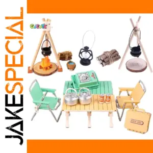 Miniature Dollhouse Camping Picnic Set with Accessories