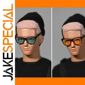 1/6 Scale Doll Glasses with Colorful Lenses