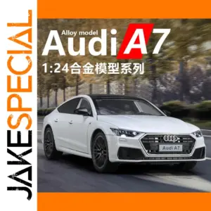 White 1:24 A7 Diecast Model Car